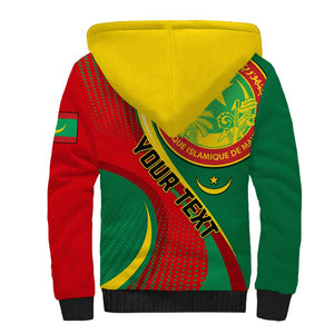 Personalized Mauritania Independence Day Sherpa Hoodie with Mauritanian Seal - Special Version