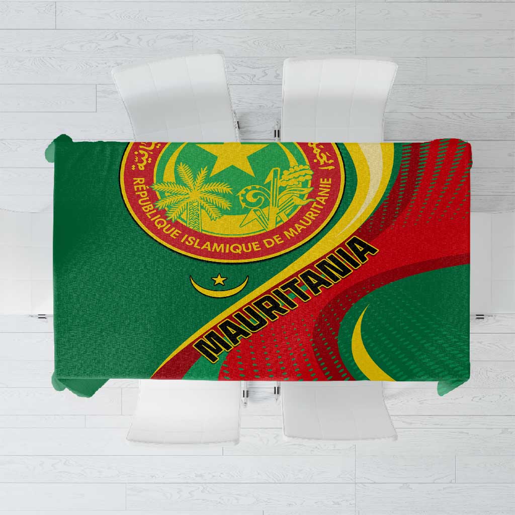 Mauritania Independence Day Tablecloth with Mauritanian Seal - Special Version