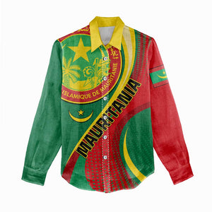 Personalized Mauritania Independence Day Women Casual Shirt with Mauritanian Seal - Special Version