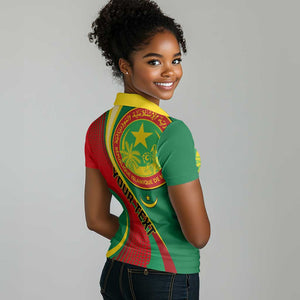 Personalized Mauritania Independence Day Women Polo Shirt with Mauritanian Seal - Special Version