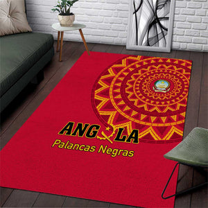 Support Palancas Negras - Red Angola Football Area Rug