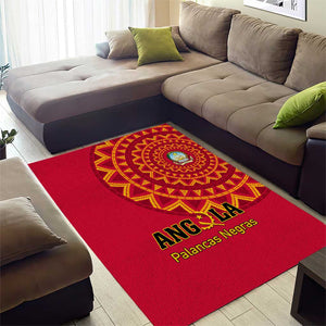 Support Palancas Negras - Red Angola Football Area Rug