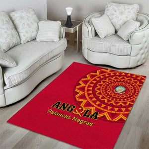 Support Palancas Negras - Red Angola Football Area Rug