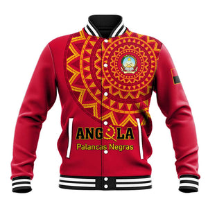 Support Palancas Negras - Red Angola Football Baseball Jacket LT01