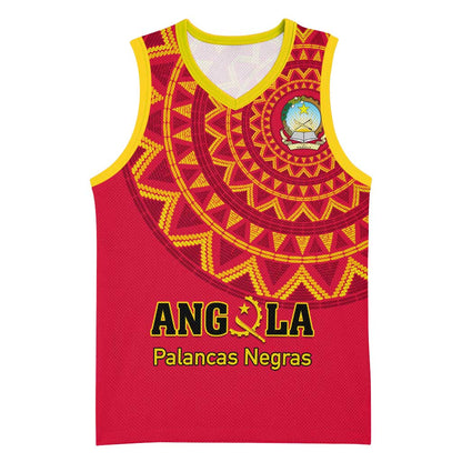 Support Palancas Negras - Red Angola Football Basketball Jersey LT01