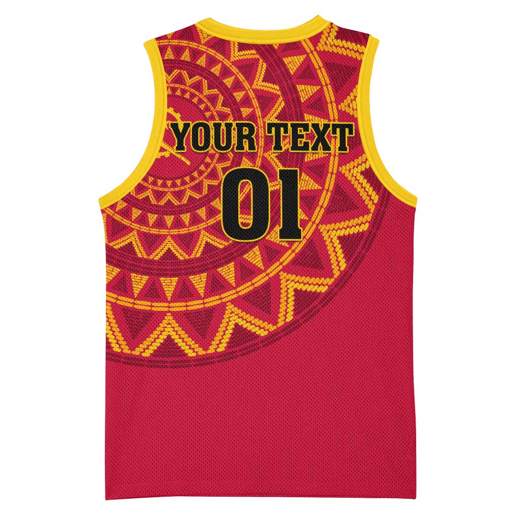 Support Palancas Negras - Red Angola Football Basketball Jersey LT01