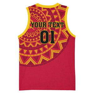 Support Palancas Negras - Red Angola Football Basketball Jersey LT01