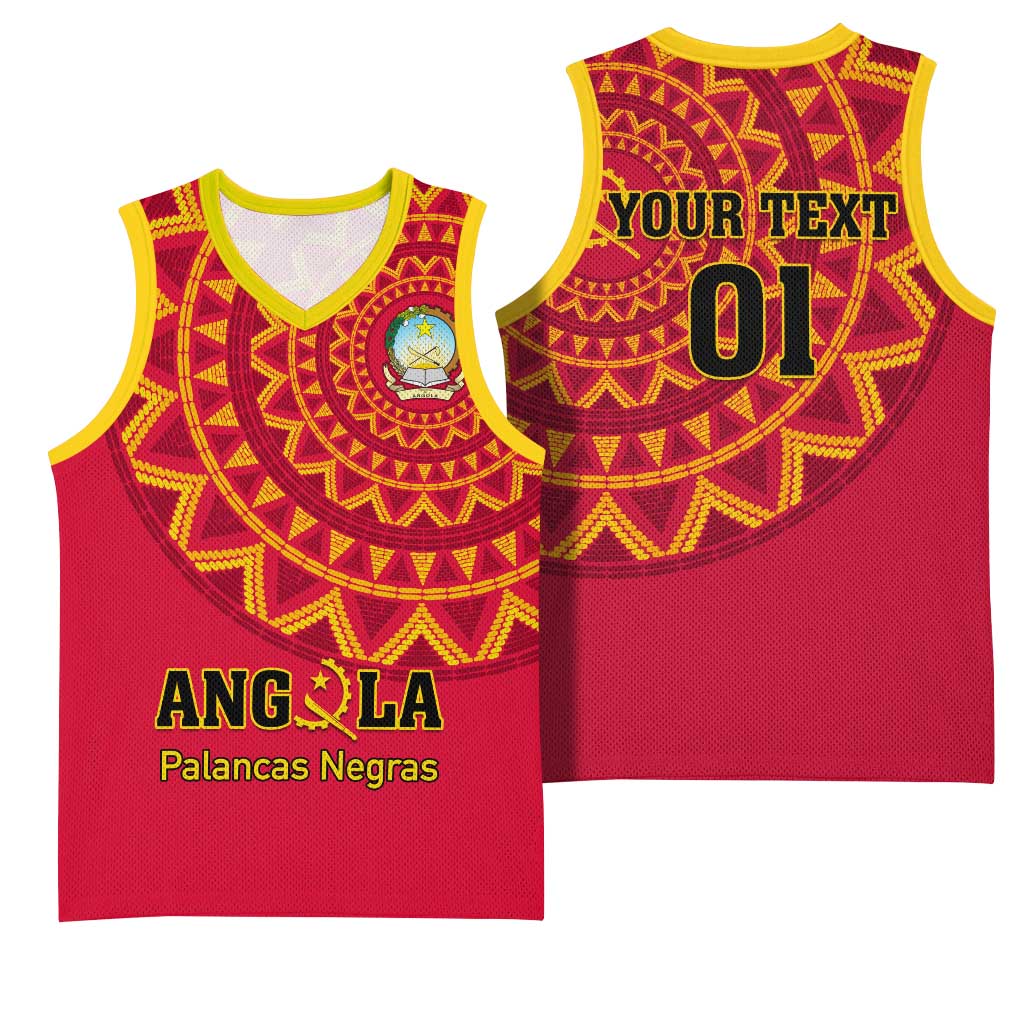 Support Palancas Negras - Red Angola Football Basketball Jersey LT01