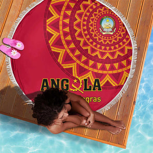 Support Palancas Negras - Red Angola Football Beach Blanket