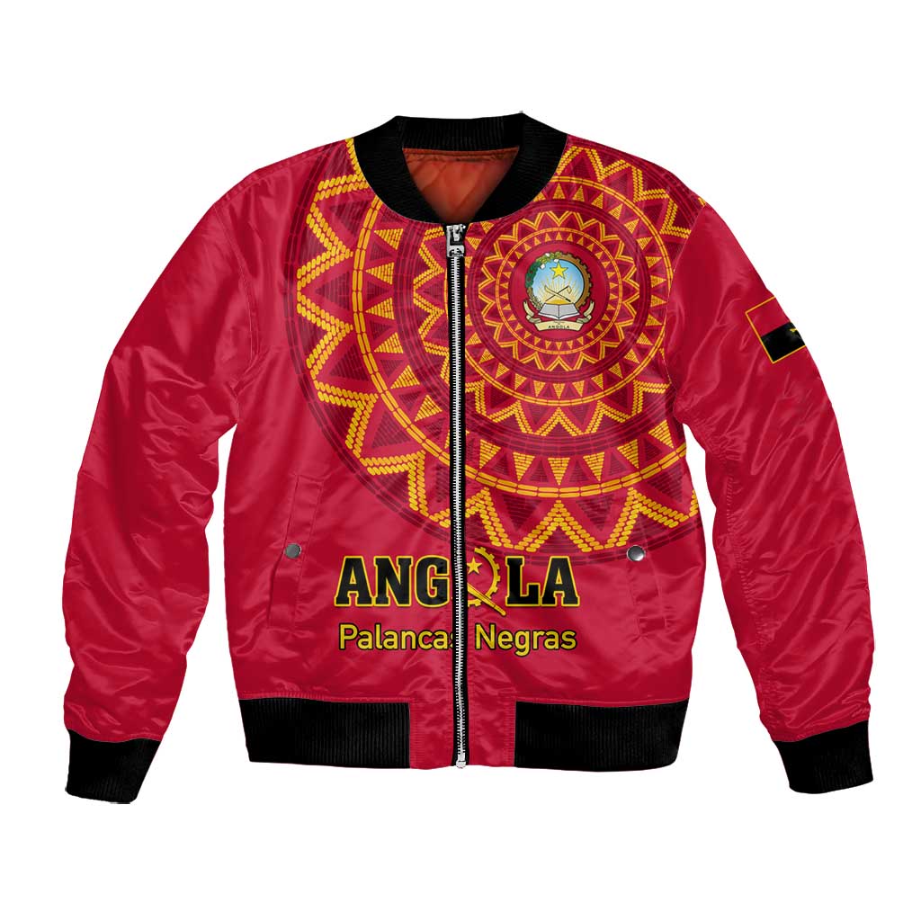 Support Palancas Negras - Red Angola Football Bomber Jacket