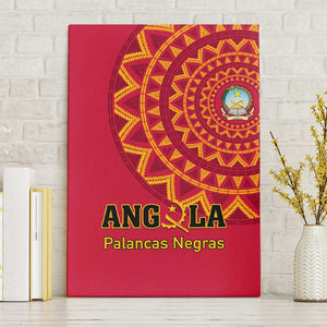 Support Palancas Negras - Red Angola Football Canvas Wall Art