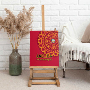 Support Palancas Negras - Red Angola Football Canvas Wall Art