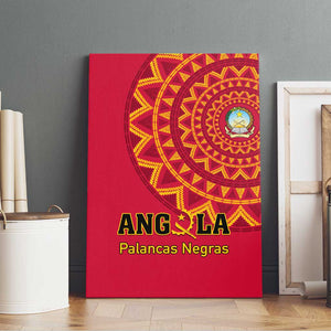 Support Palancas Negras - Red Angola Football Canvas Wall Art