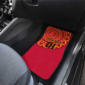 Support Palancas Negras - Red Angola Football Car Mats