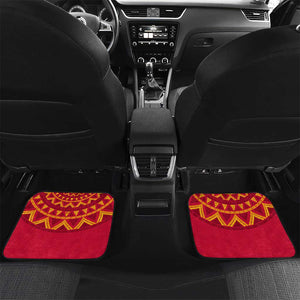 Support Palancas Negras - Red Angola Football Car Mats