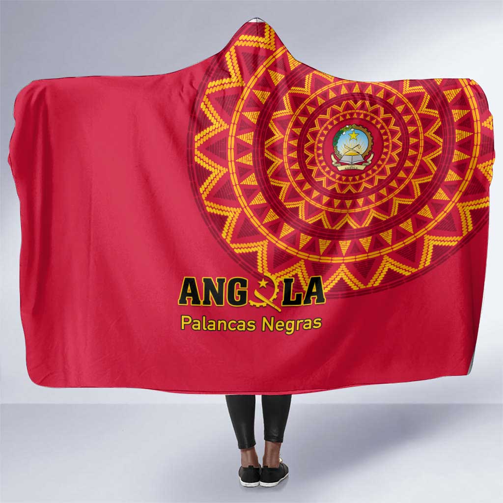 Support Palancas Negras - Red Angola Football Hooded Blanket