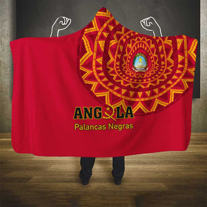 Support Palancas Negras - Red Angola Football Hooded Blanket