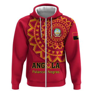 Support Palancas Negras - Red Angola Football Hoodie