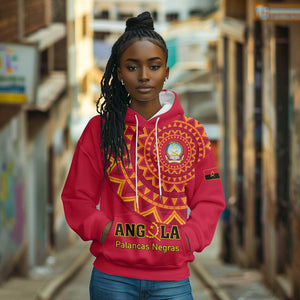 Support Palancas Negras - Red Angola Football Hoodie