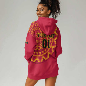 Support Palancas Negras - Red Angola Football Hoodie Dress