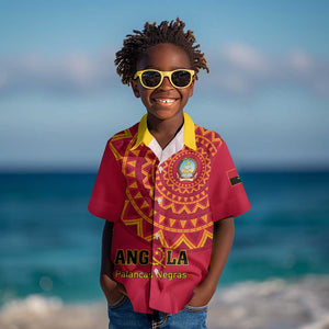 Support Palancas Negras - Red Angola Football Kid Hawaiian Shirt