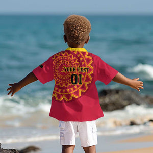 Support Palancas Negras - Red Angola Football Kid Hawaiian Shirt