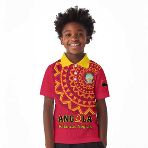 Support Palancas Negras - Red Angola Football Kid Polo Shirt