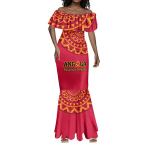 Support Palancas Negras - Red Angola Football Mermaid Dress