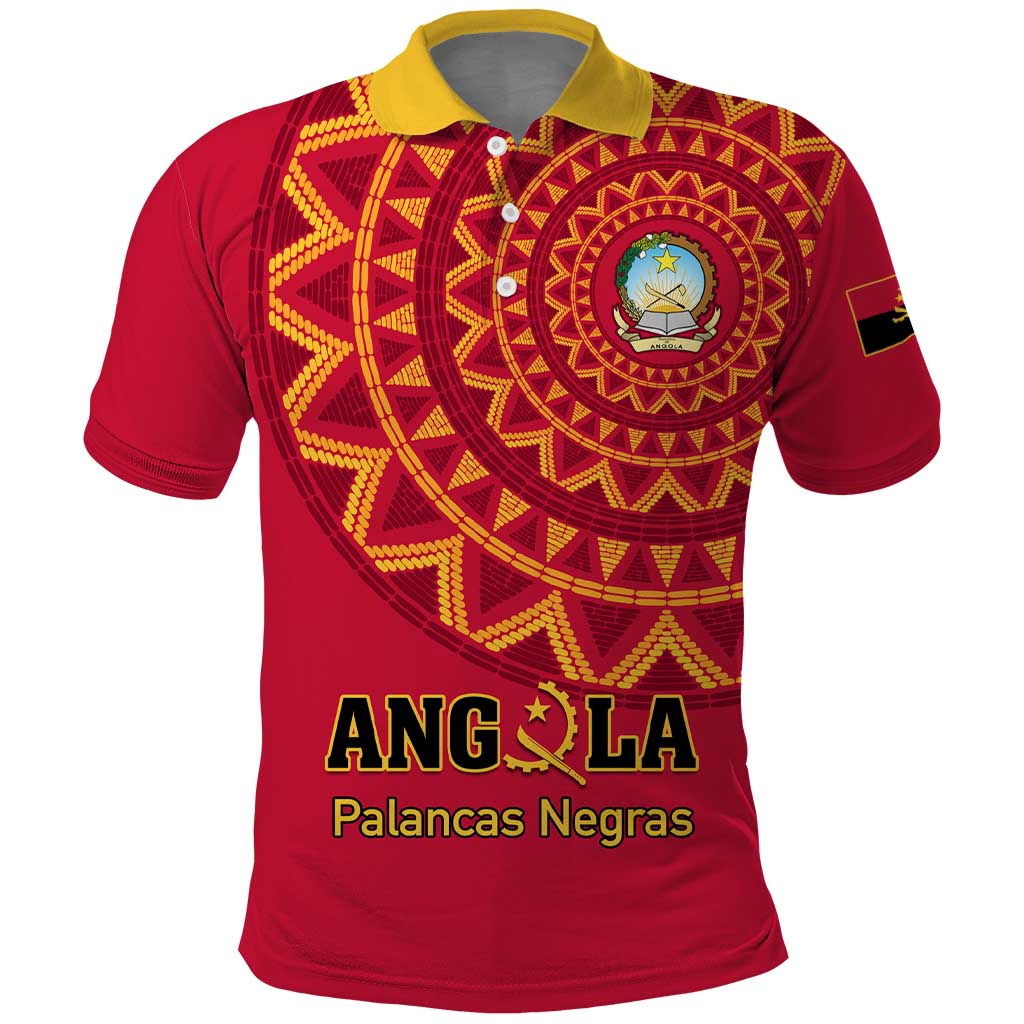 Support Palancas Negras - Red Angola Football Polo Shirt