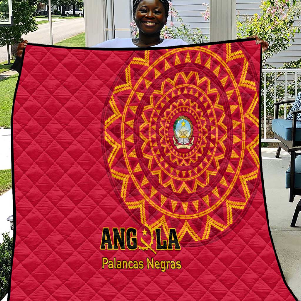 Support Palancas Negras - Red Angola Football Quilt