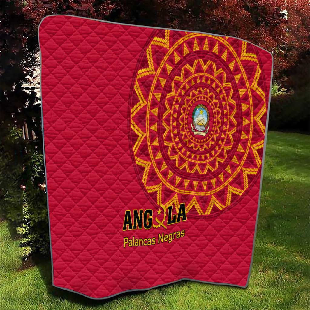 Support Palancas Negras - Red Angola Football Quilt