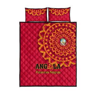 Support Palancas Negras - Red Angola Football Quilt Bed Set