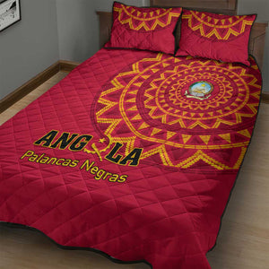 Support Palancas Negras - Red Angola Football Quilt Bed Set