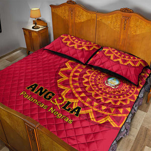 Support Palancas Negras - Red Angola Football Quilt Bed Set