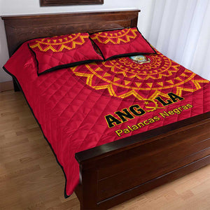 Support Palancas Negras - Red Angola Football Quilt Bed Set