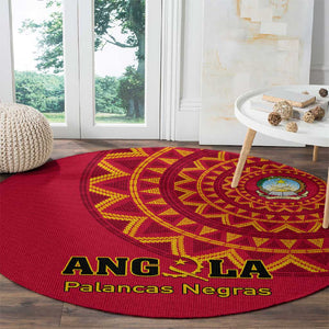 Support Palancas Negras - Red Angola Football Round Carpet