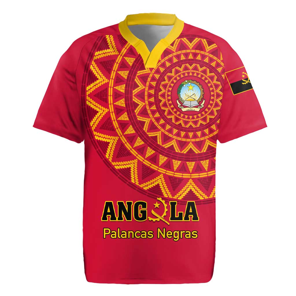 Support Palancas Negras - Red Angola Football Rugby Jersey