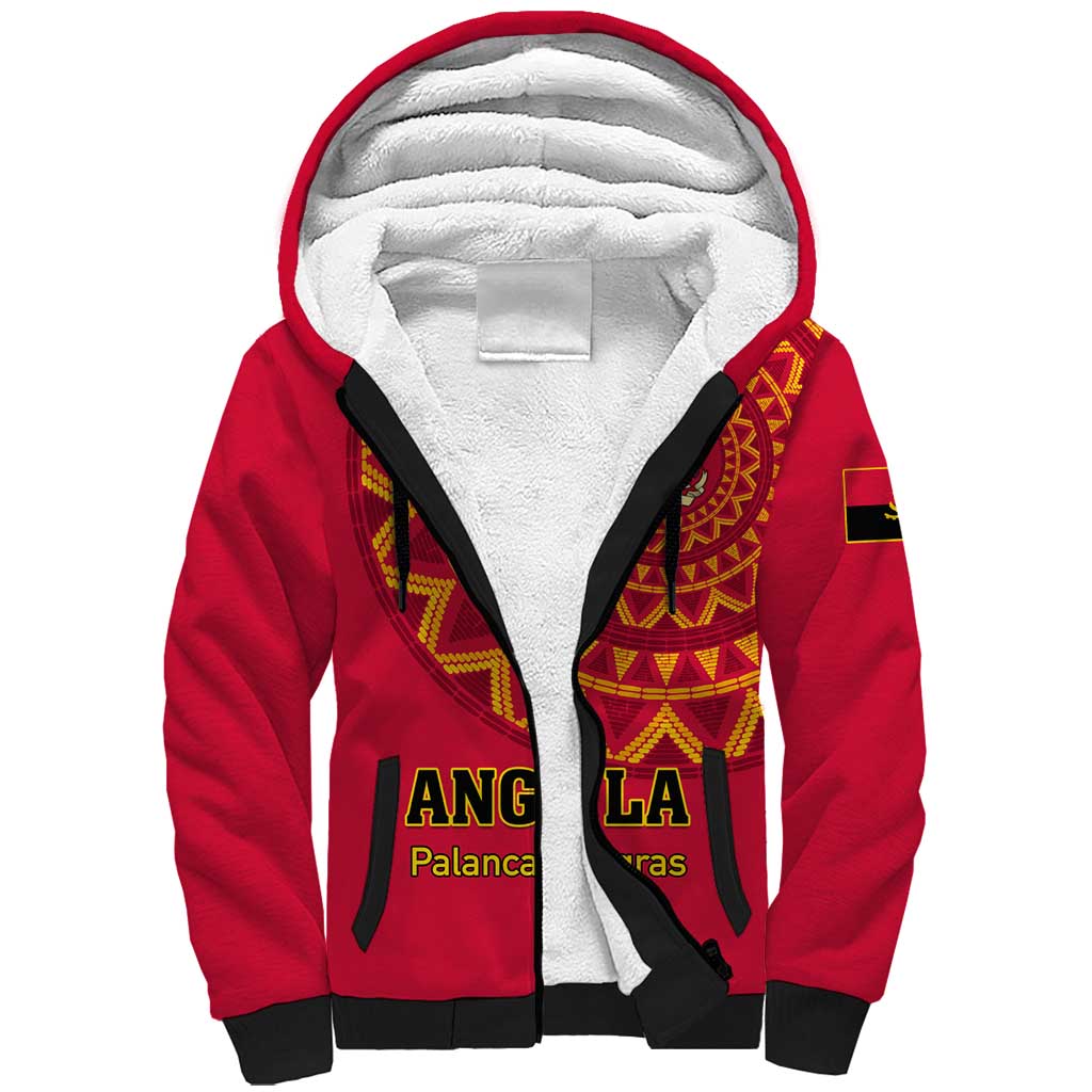 Support Palancas Negras - Red Angola Football Sherpa Hoodie