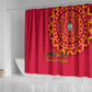 Support Palancas Negras - Red Angola Football Shower Curtain