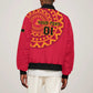 Support Palancas Negras - Red Angola Football Sleeve Zip Bomber Jacket