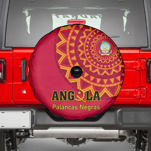 Support Palancas Negras - Red Angola Football Spare Tire Cover