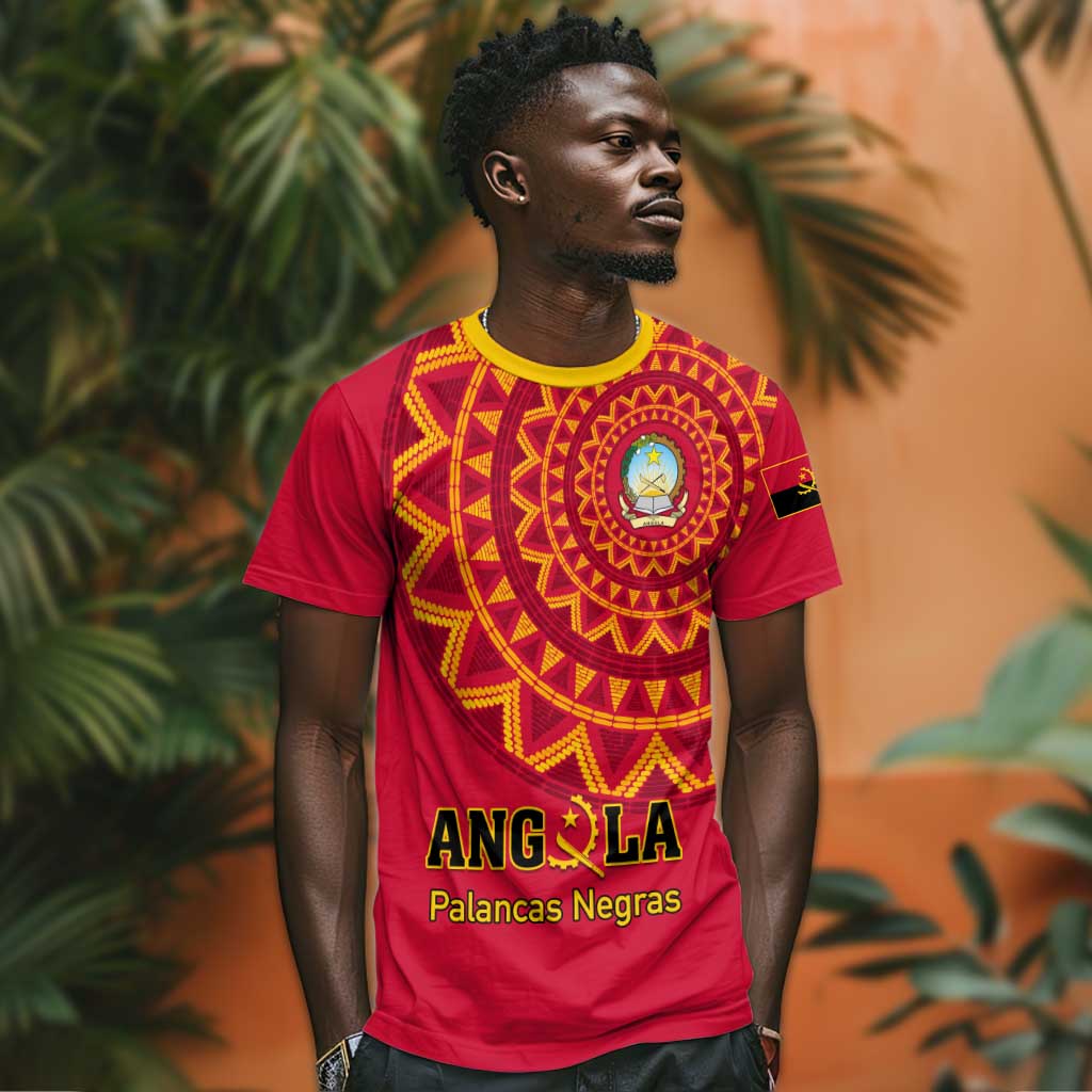 Support Palancas Negras - Red Angola Football T shirt