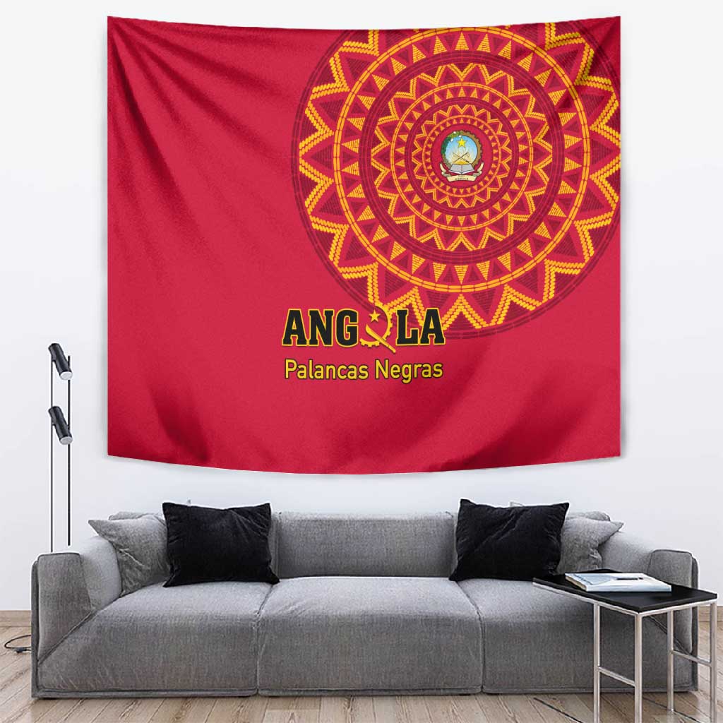 Support Palancas Negras - Red Angola Football Tapestry