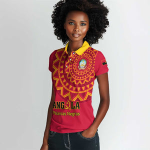 Support Palancas Negras - Red Angola Football Women Polo Shirt