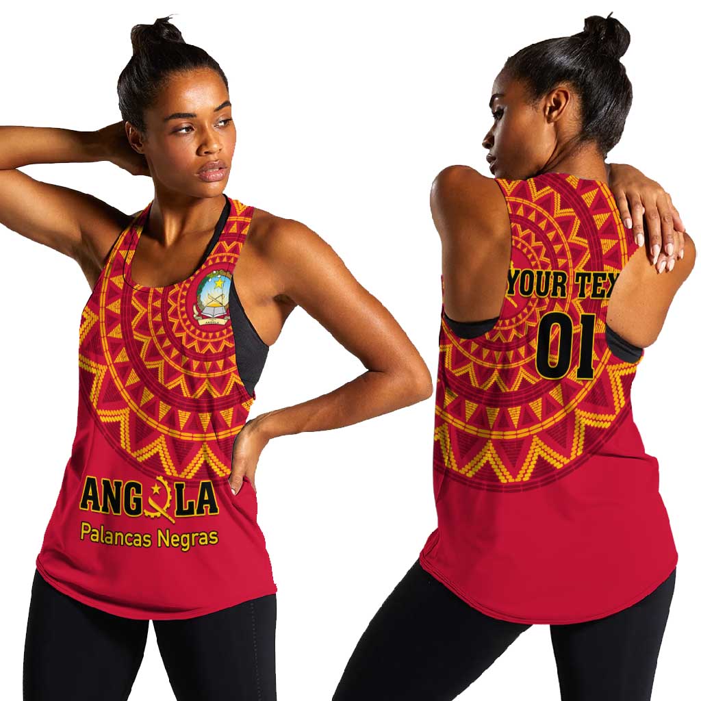 Support Palancas Negras - Red Angola Football Women Racerback Tank