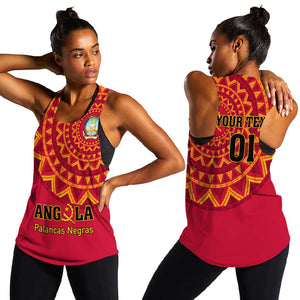 Support Palancas Negras - Red Angola Football Women Racerback Tank