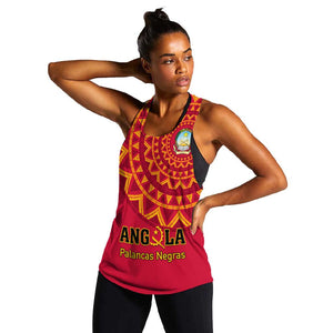 Support Palancas Negras - Red Angola Football Women Racerback Tank