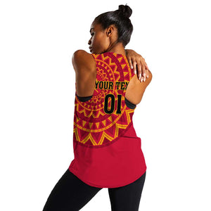 Support Palancas Negras - Red Angola Football Women Racerback Tank