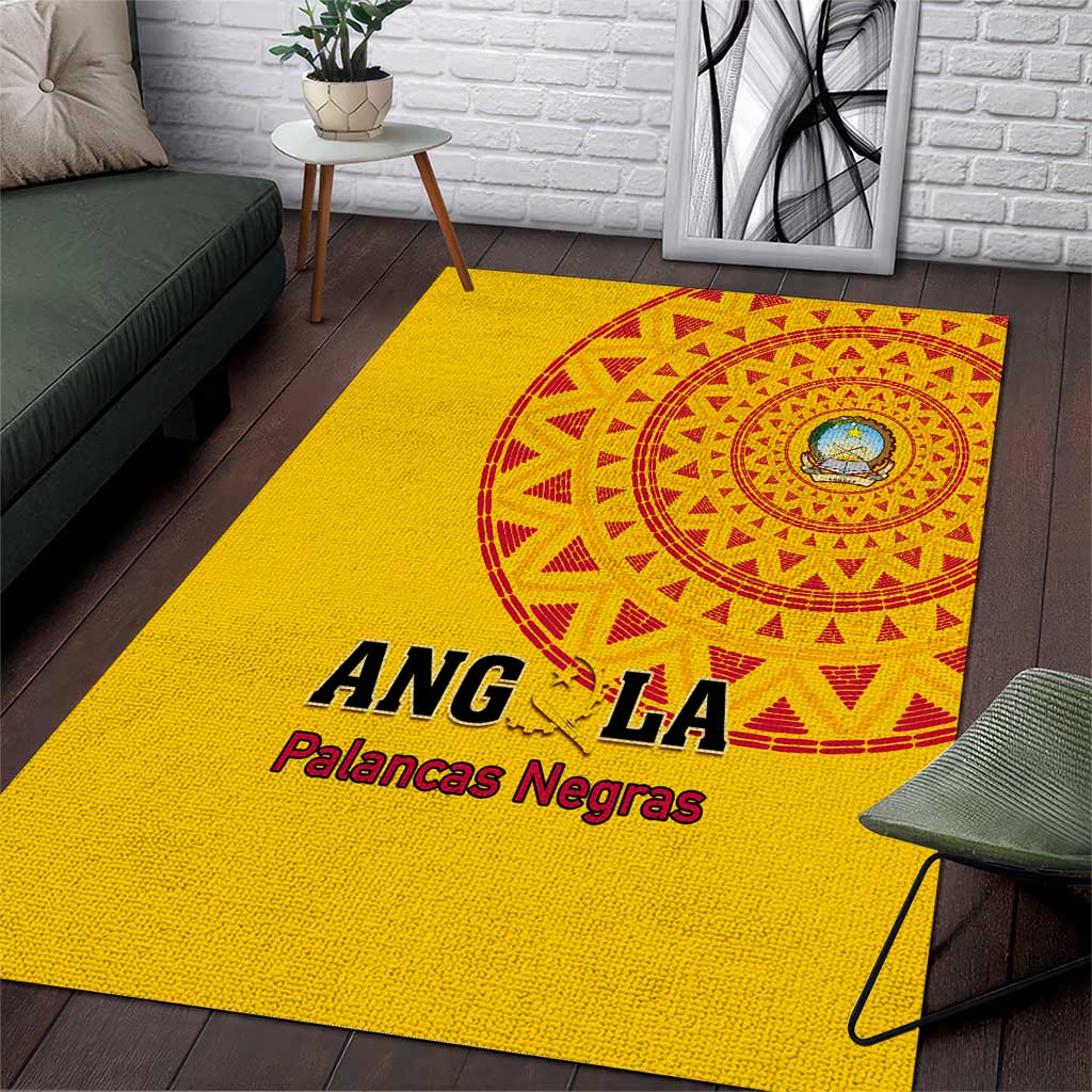 Support Palancas Negras - Yellow Angola Football Area Rug