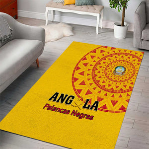 Support Palancas Negras - Yellow Angola Football Area Rug